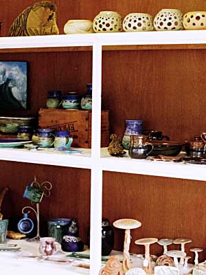 Bundarra Pottery - display room